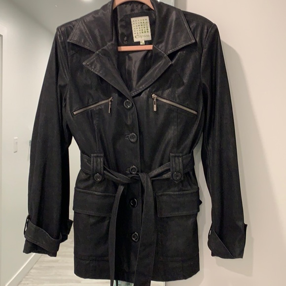 Jackets & Blazers - Belted Black Jacket